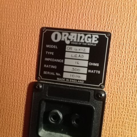 Orange 4*12 400w 16ohm