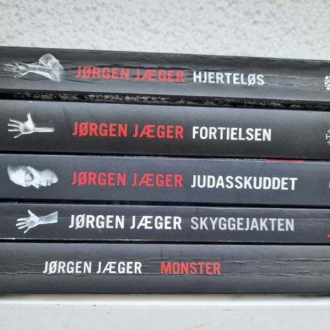 Jørgen Jæger. Fem bøker, kr 100,-