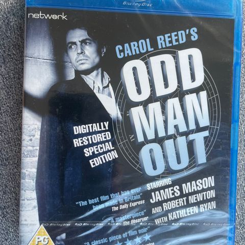 Odd Man Out (blu-ray) film noir klassiker, Carol Reed