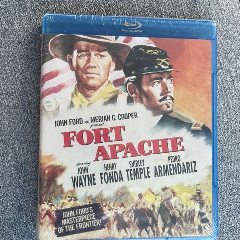 Fort Apache (blu-ray) western film klassiker, John Wayne, Henry Fonda