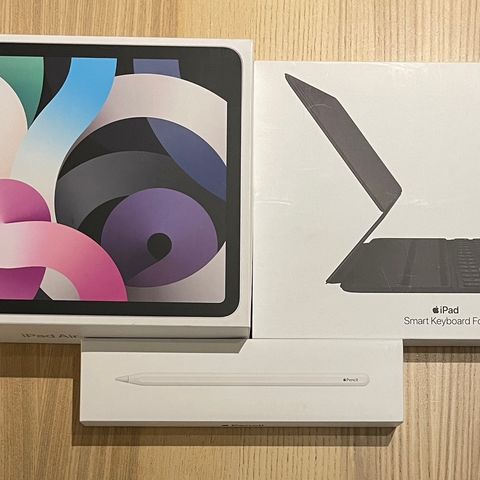 STRØKEN IPAD AIR 64GB+ MASSE EKSTRAUTSTYR