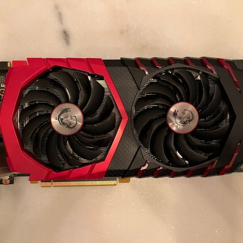 Skjermkort: MSI GeForce GTX 1070 8GB Gaming X