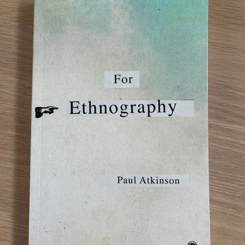 For Ethnography