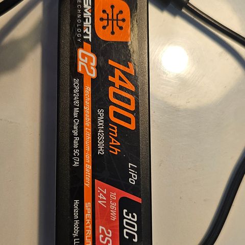 2s 1400mAh - 30C - Spektrum LiPo G2 IC2