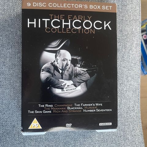 The Early Hitchcock Collection (DVD) 9 filmer, klassiker thriler krim