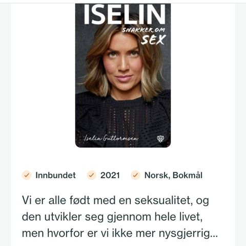 Iselin snakker om sex