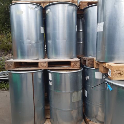 Stålfat 220 liter Galvanisert