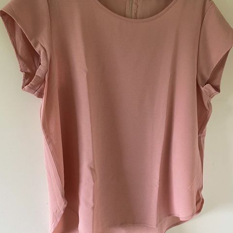 Ny Only sommer bluse pudder rosa str.44