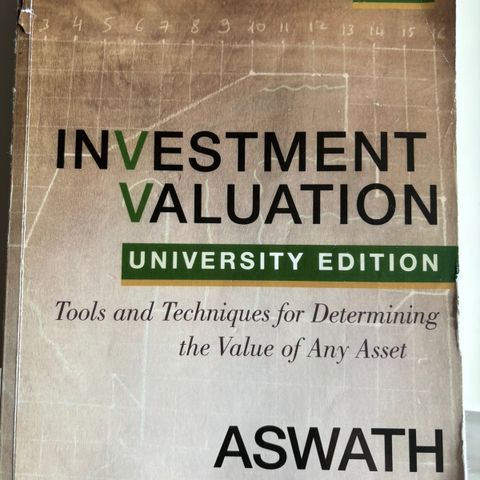 Investment valuation university edition, 3rd edition