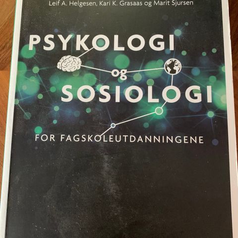 Fagskolebok Psykologi og sosiologi selges.