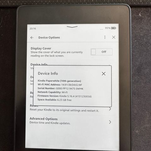 Kindle Paperwhite 10th Gen Wifi  (Omtrent urørt)