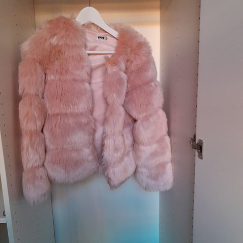 Pink Faux Fur Coat