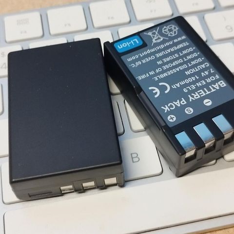 2 stk. EN-EL9 batterier til Nikon på 1400 mAh