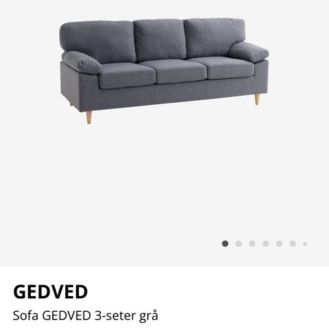 Gedved 3-seter sofa fra Jysk