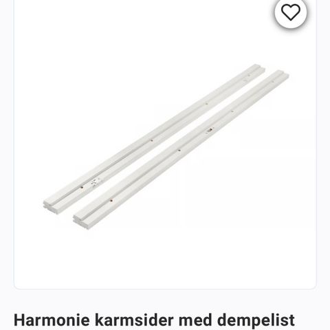 Harmonie sidekarmer med demping 200cm