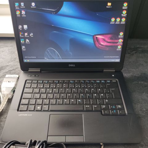 DELL diagnostisk laptop for BMW med ISTA INPA programmer, i5 SSD 8GB RAM