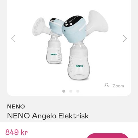 Elektrisk ubrukt brystpumpe