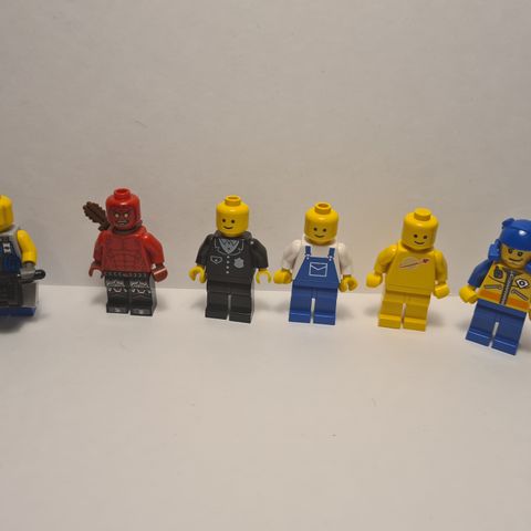 6 stk Lego Minifigurer