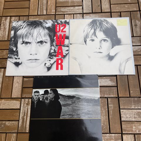 U2 - tre fine LP / vinyl