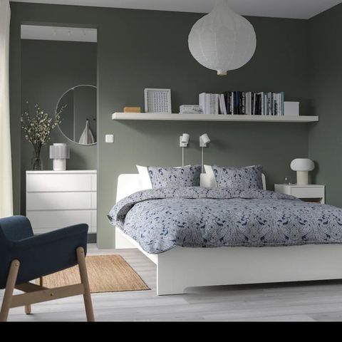 SENG IKEA ASKVOLL HVIT 160×200 (frakt muligheten)