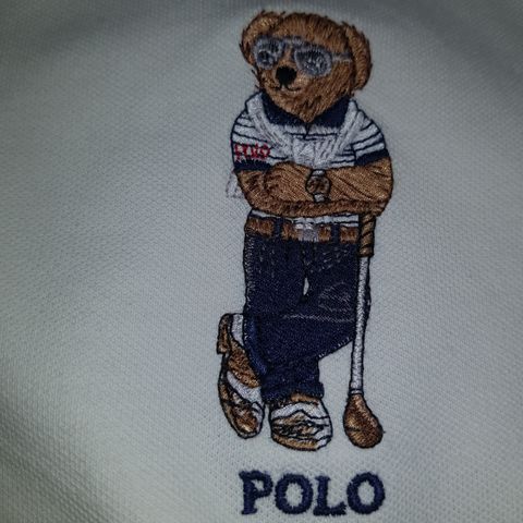 Polo Ralph Lauren/Polo Bear Hvit Pique M