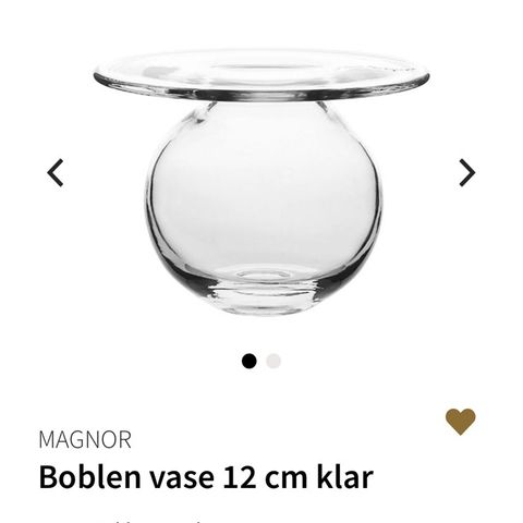 Boblen vasen 12 cm fra Finn Schøl