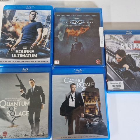 Action pakke med Blu- Ray  filmer