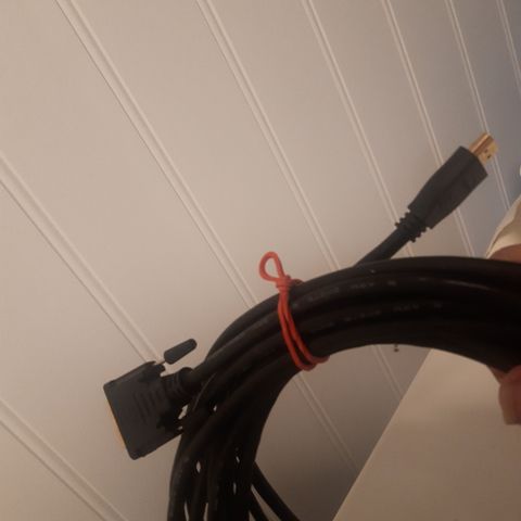 Hdmi til DVI kabel - 10 meter