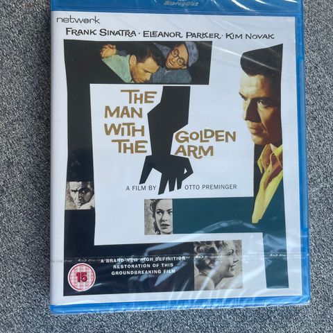 The Man With the Golden Arm (blu-ray) film noir, Frank Sinatra, Otto Perminger