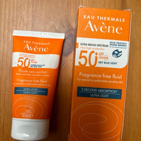 2x Avène solkrem