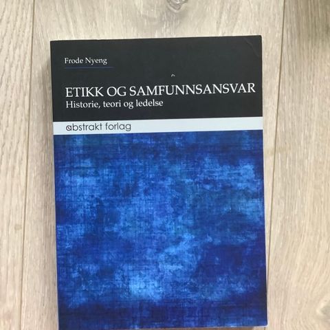 Etikk og samfunnsansvar