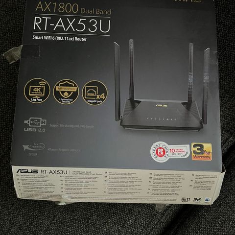 Router brukt en ukes tid.