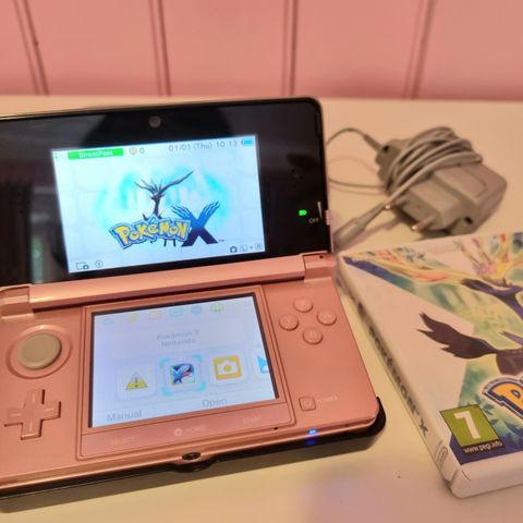 Nintendo 3DS med tilbehør og spill