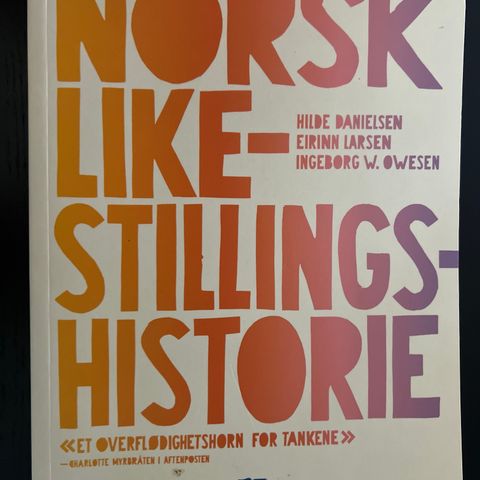 Norsk likestillingshistorie