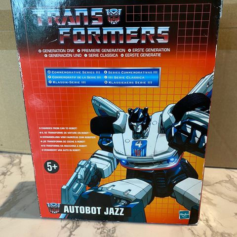 Transformers g1 commemorative series -Jazz