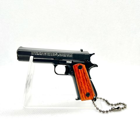 Miniature gun toy 1911 - Black - Wooden handle