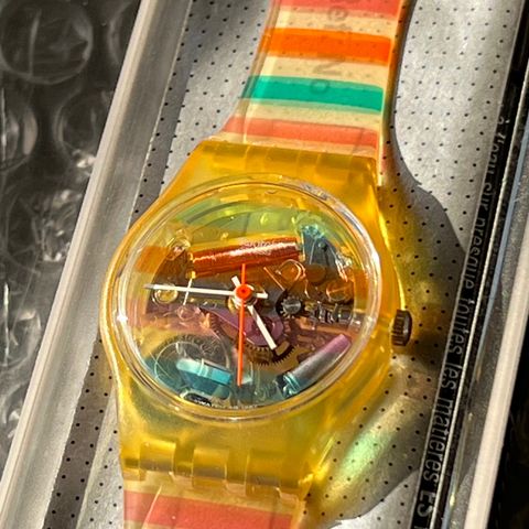 Swatch retro dame/barne klokke ubrukt fra 1990