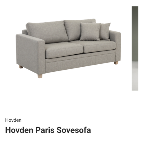 Hovden Paris Sovesofa