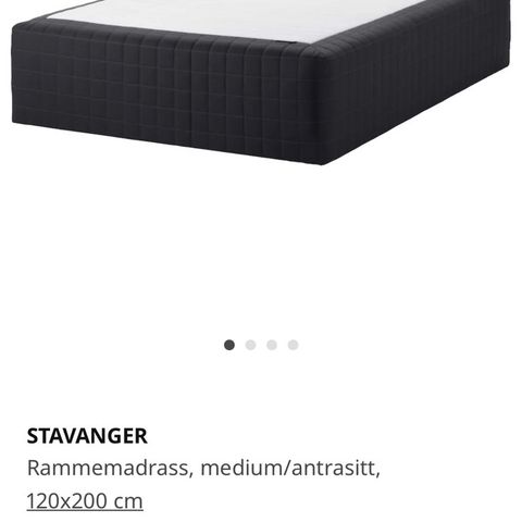 Stavanger Rammemadrass 120x200cm Ikea (reservert)