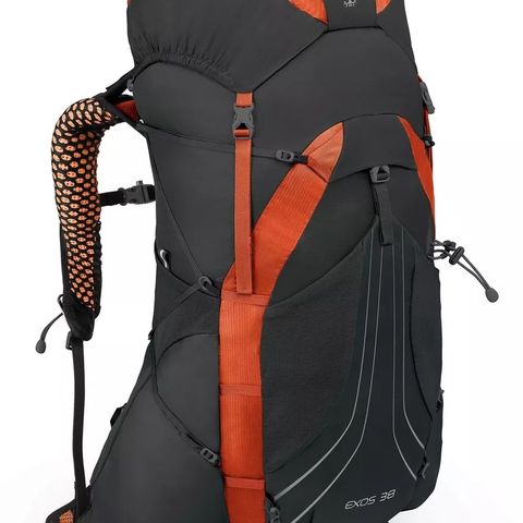 Osprey Exos 38 Blaze Black ryggsekk