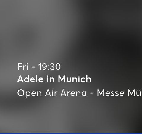 To billeter til Adele i Munchen Aug 30 - 19.30