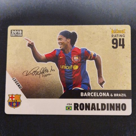 Ronaldinho Legend Signatur Gull