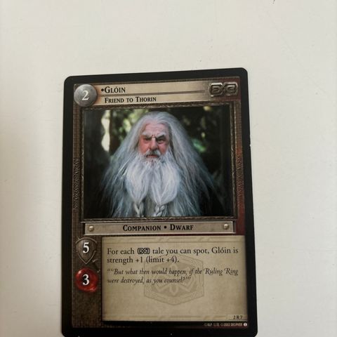 LOTR TCG MINES OF MORIA GLOIN FRIEND TO THORIN 2R