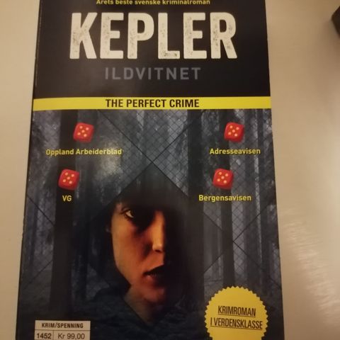 Lars Kepler. Krim bok.Ildvitnet