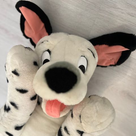 Vintage sjelden Disney 101 Dalmatians stor Pongo bamse