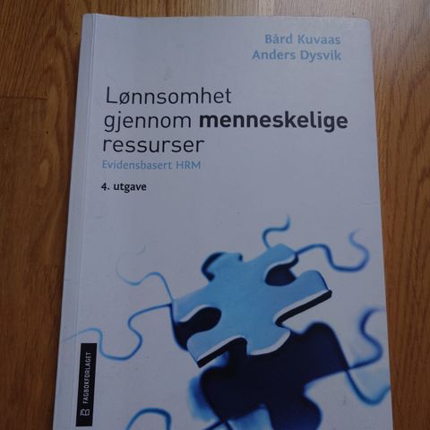 Lønnsomhet gjennom menneskelige ressurser 4.utgave