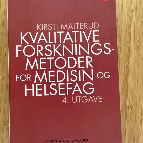 Kvalitativ forskningsmetoder for medisin og helsefag