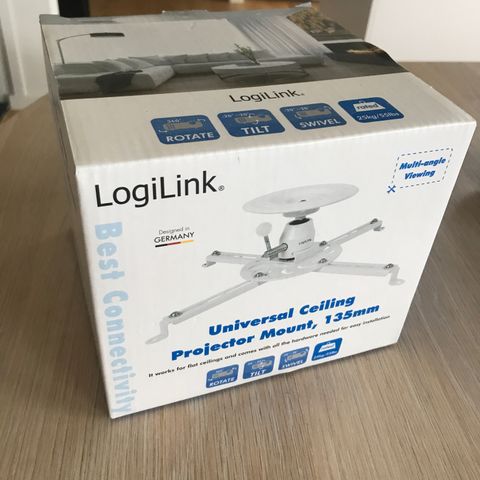 Logilink universal ceiling projector mount, 135mm, uåpnet