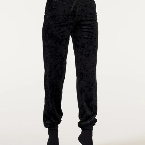 Crush Velvet Joggers Black str S