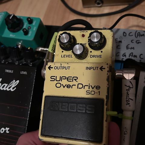 Boss SD-1 Made in Japan 1985 Vintage Overdrive Distortion Gitar Pedal